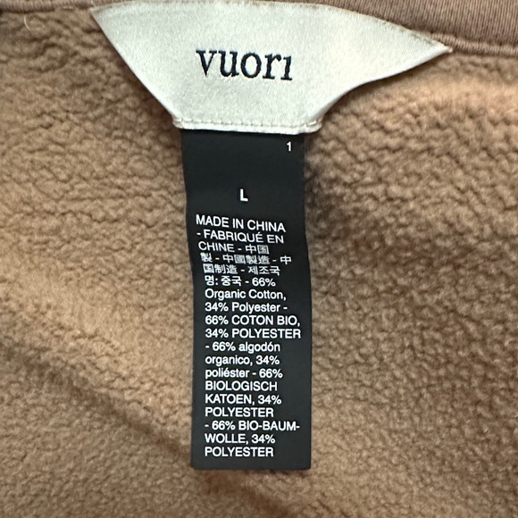 Vuori Restore Button Down Shirt Jacket Size Large Tan Light Brown - Picture 3 of 11